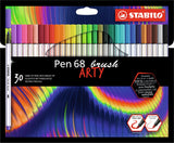 Stabilo pen 68 brush - viltstift - arty - set met 30 stuks - afbeelding 1
