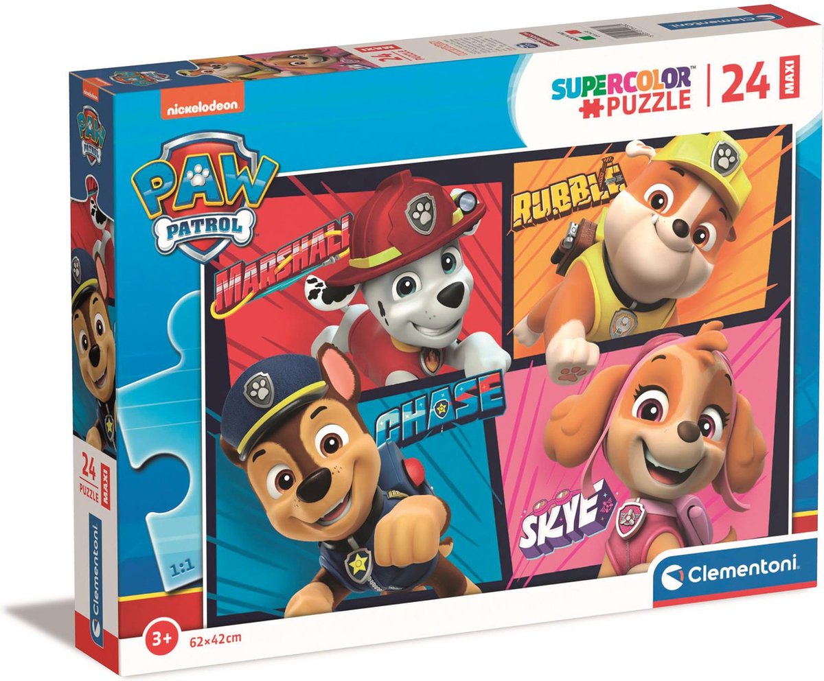 Clementoni maxi legpuzzel paw patrol, 24st.