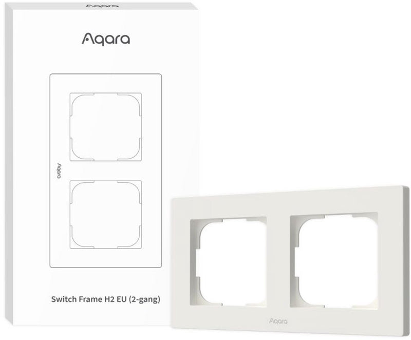 Aqara switch frame h2 eu 2-gang (white)