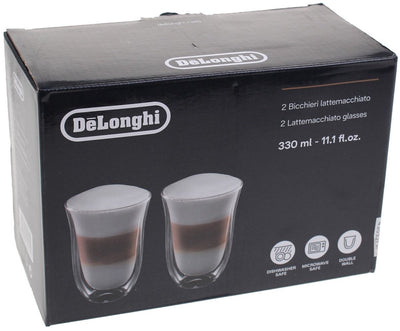 De'longhi delonghi kopjes dubbele thermowant set van 2 latte macchiato glazen 5513214611