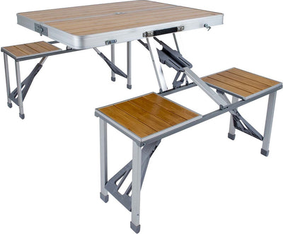 Bo-camp - picknicktafel - bamboe - inklapbaar