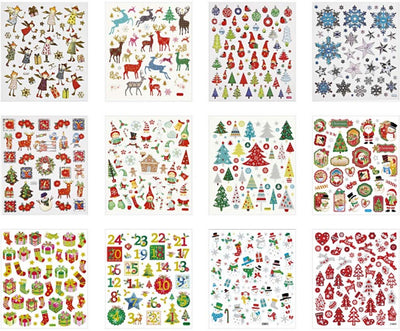 Creativ company stickerpakket kerst, 12vel