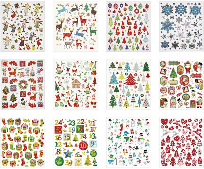 Creativ company stickerpakket kerst, 12vel