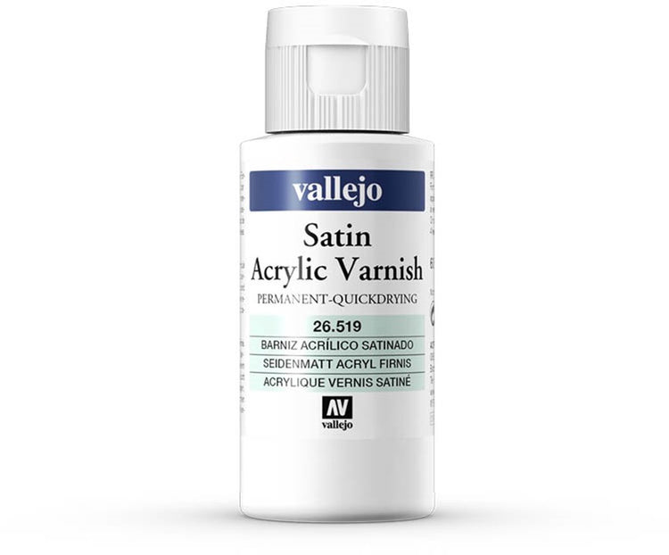 Vallejo hobbyverf acrylverf - 26519 satin acrylic varnish (60 ml) verf flesje - 60 ml