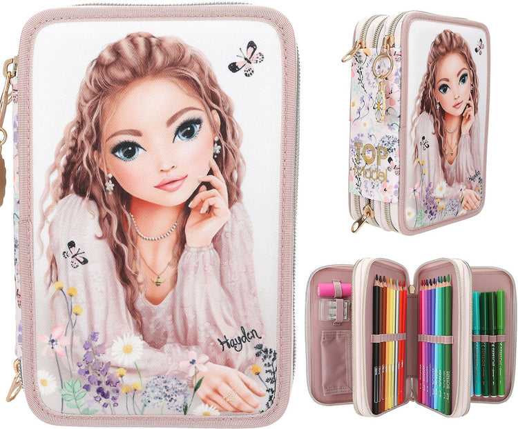 Depesche - topmodel 3-vaks etui - summer feeling