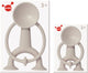 Moluk oogi actiefiguur junior - beige - h7,5cm - met zuignappen voor elk glad oppervlak - 3 jaar
