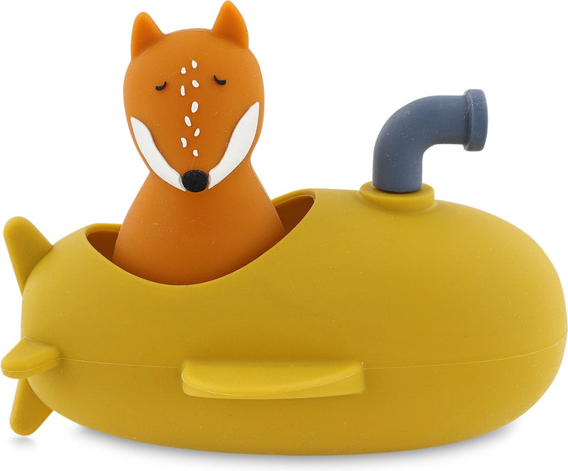 Trixie badspeelgoed duikboot - mr. fox – siliconen bad speelgoed – vanaf 12 maanden