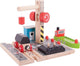 Bigjigs houten treinrails - haven kolen laadstation