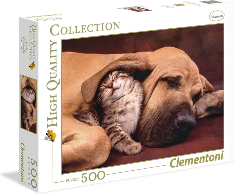 Clementoni - puzzel - 500 stukjes - cuddles - puzzel voor volwassenen - high quality collection