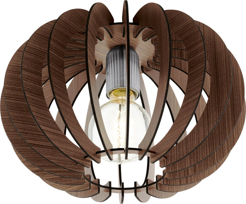 Eglo stellato - plafondlamp - e27 - ø40 cm - donkerbruin nickel-mat