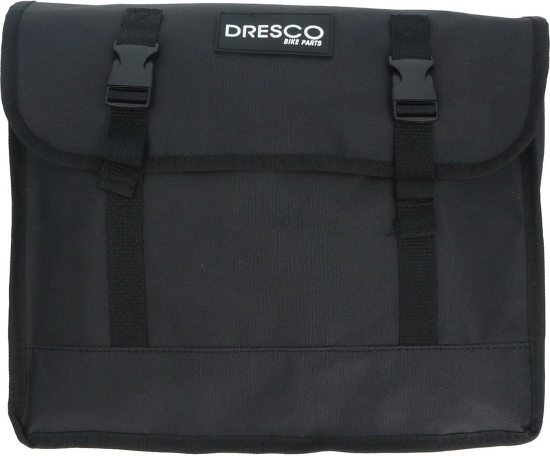 Dresco dubbele fietstas basic zwart 30 liter