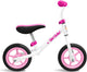 Skids control running bike girl