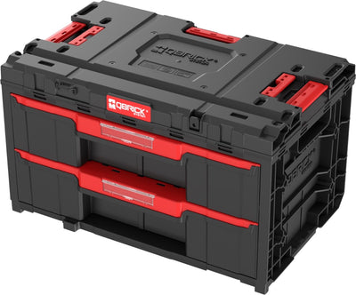 Qbrick system one drawer 2 gereedschapskoffer 2.0 gereedschapskoffer 587 x 380 x 340 mm 29 l met twee laden