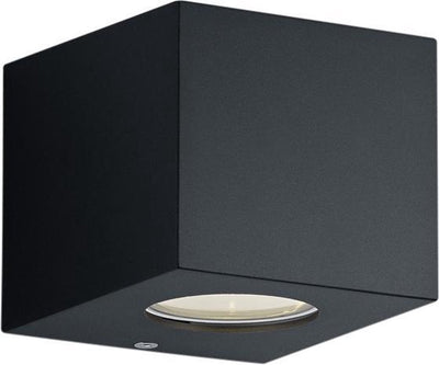 Rl live your light reality cordoba - wandlamp - zwart mat - incl. 2x smd 2w - buitenverlichting - ip44
