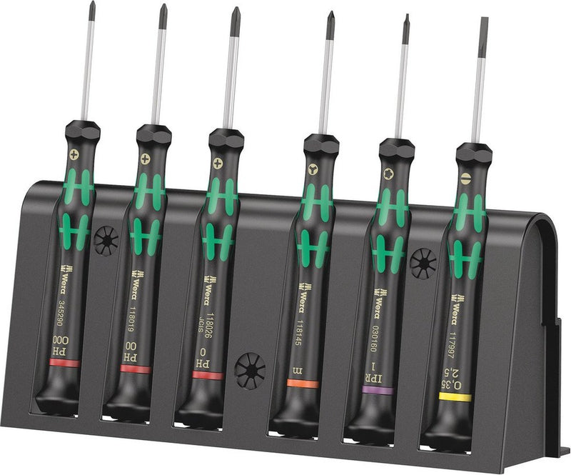 Wera 6-delige micro schroevendraaierset + houder - 2050 6