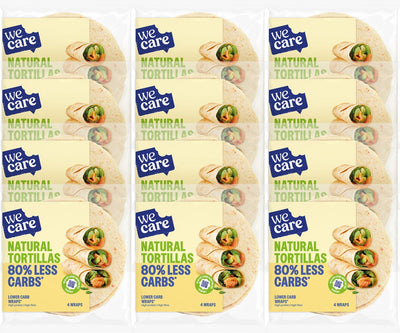 Wecare - lower carb - tortillas - naturel - 12 x 160 gr