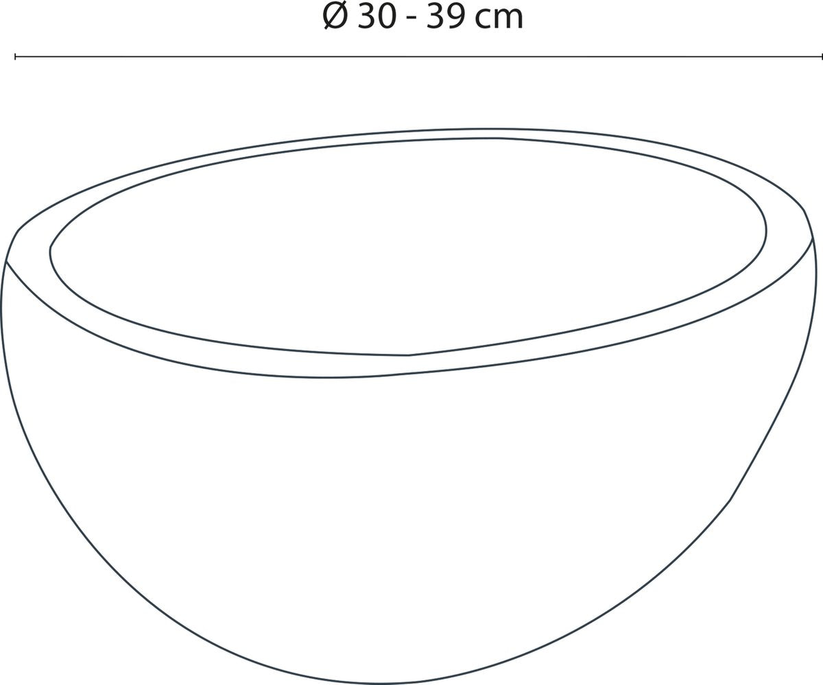 Differnz nusa waskom - riviersteen - ã˜ 30-39 cm