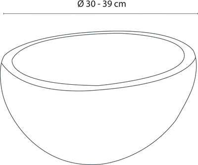 Differnz nusa waskom - riviersteen - ã˜ 30-39 cm