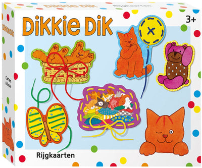 Bambolino dikkie dik rijgkaarten - educatief speelgoed - peuter kleuter - vanaf 3 jaar - toys