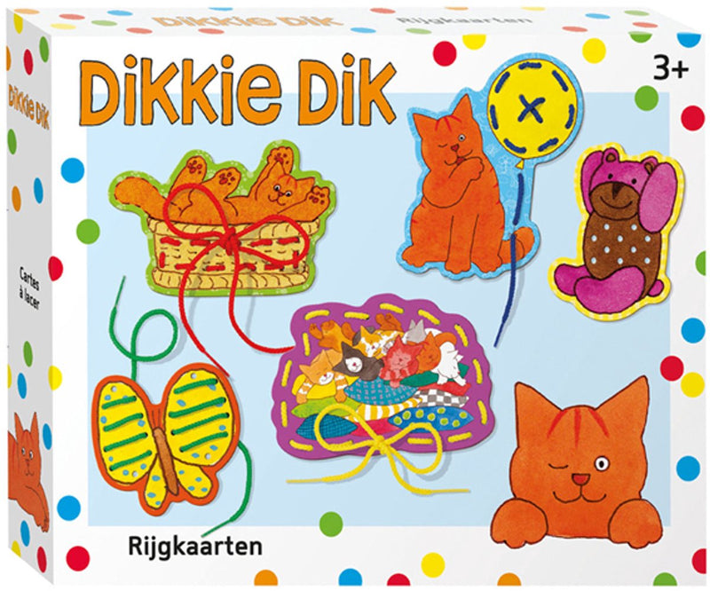 Bambolino dikkie dik rijgkaarten - educatief speelgoed - peuter kleuter - vanaf 3 jaar - toys