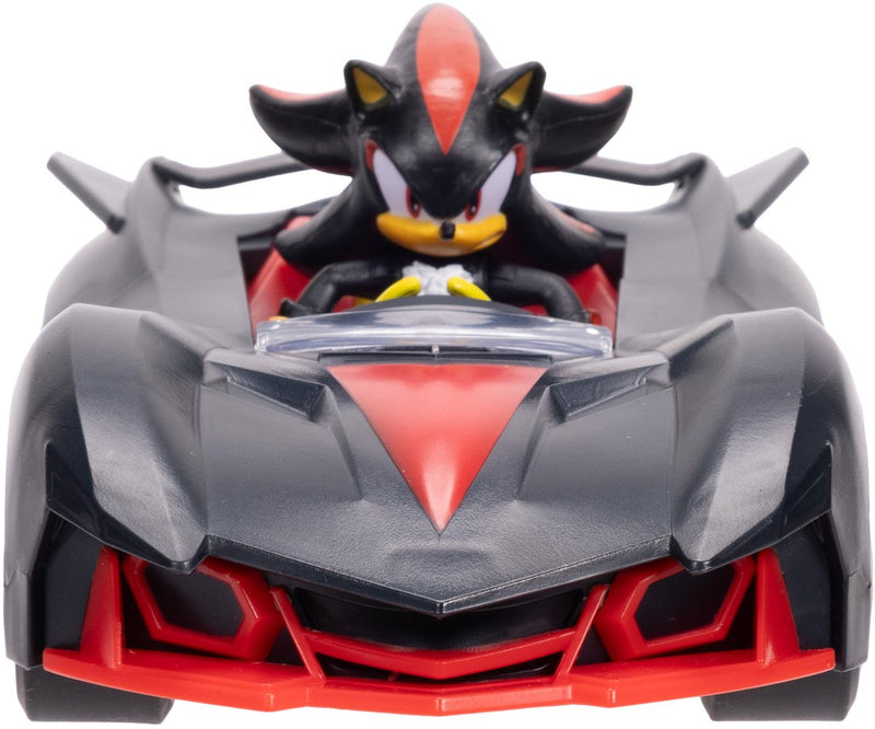 Jakks sonic 6 cm figuur met rev up racer - shadow met dark reaper solid