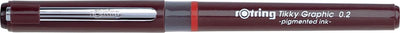 Rotring tikky graphic-viltstift fineliners | 0,20 mm | zwarte inkt