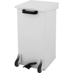Dutchdesign pedaalemmer 31004683 gepoedercoat aluminium wit