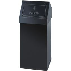 Dutchdesign prullenbak 31004812 gepoedercoat aluminium zwart