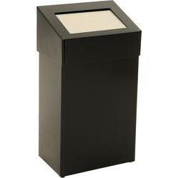 Prullenbak dutchdesign 31719631 gepoedercoat aluminium zwart