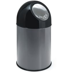 V-part prullenbak 31023448 staal zilver
