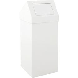 Dutchdesign prullenbak 31009008 gepoedercoat aluminium wit