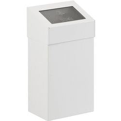 Dutchdesign prullenbak 31021826 gepoedercoat aluminium wit