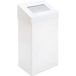 Dutchdesign prullenbak 31021833 gepoedercoat aluminium wit