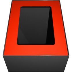 V-part deksel 31191185 gegalvaniseerd staal, gepoedercoat rood