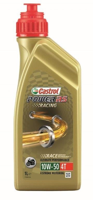 Castrol Olie Power RS Racing 4T 10W-50 fles à 1 liter