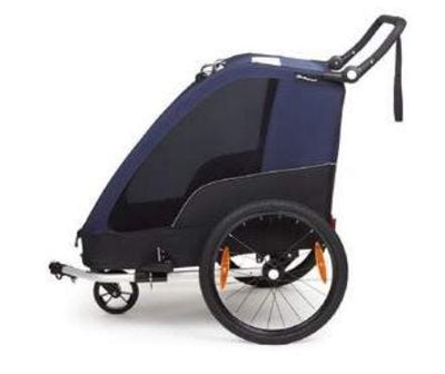 Polisport Kindertrailer met wandelkit grijs blauw