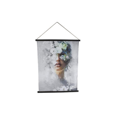 Cosydecor wandversiering vrouw doek 115x148