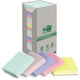 Post-it recycled notes sticky notes post-it recycled 76 x 76 pk 16 karton kleurenassortiment