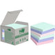 Pic sticky notes post-it recycled 76 x 76 pk 6 karton kleurenassortiment