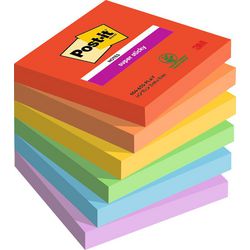 Super sticky notes post-it 76 x 76 mm 90 vellen playful kleurenassortiment