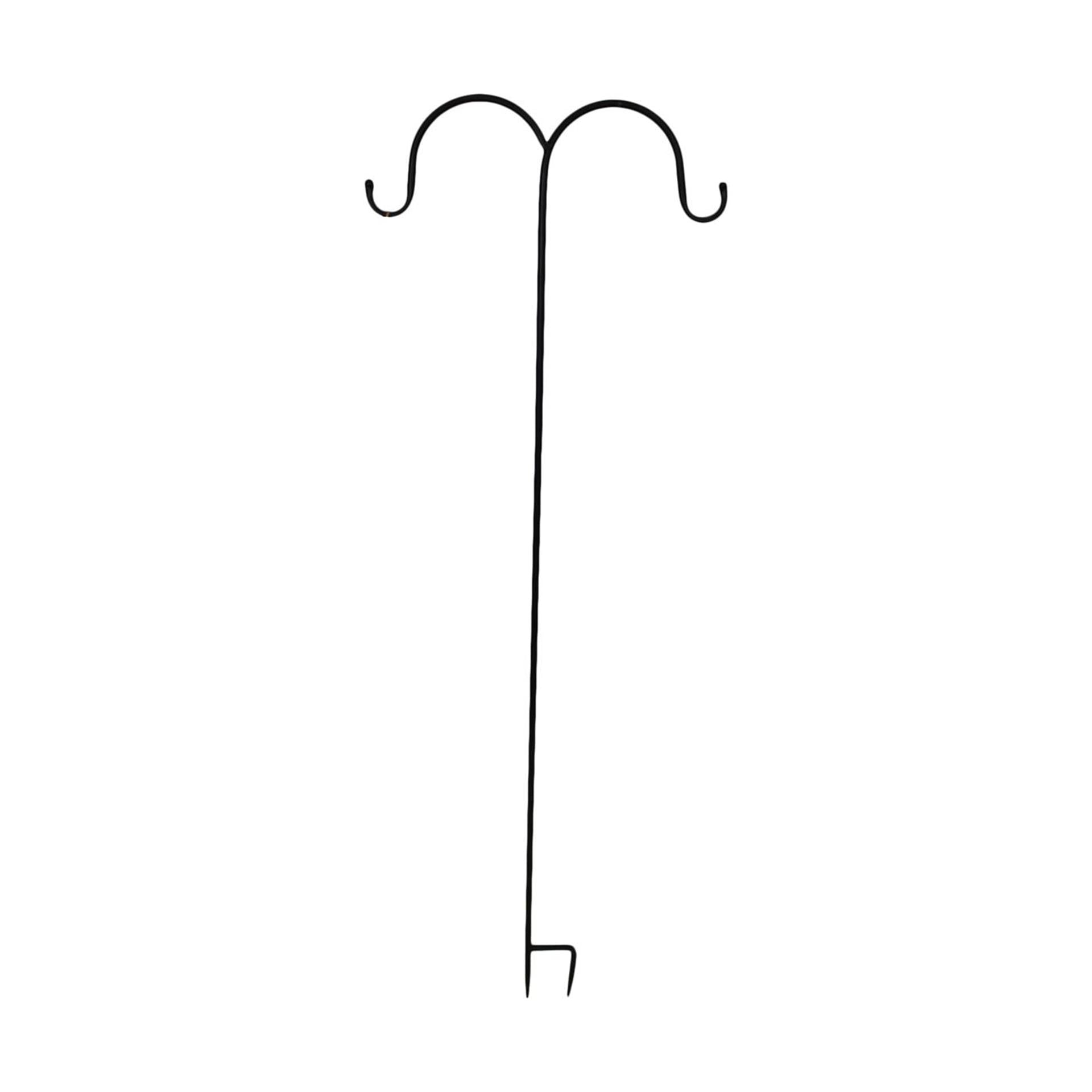 Dijk natural collections tuinsteker haak metaal zwart 25x1x118cm