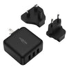 Usb reis oplader 15w met verwisslbare ac stekkers | 2 stuks