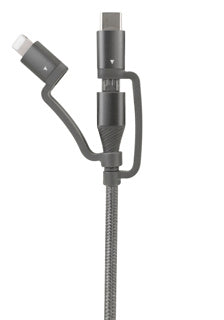 3 in 1 data en oplaadkabel 120 cm lang