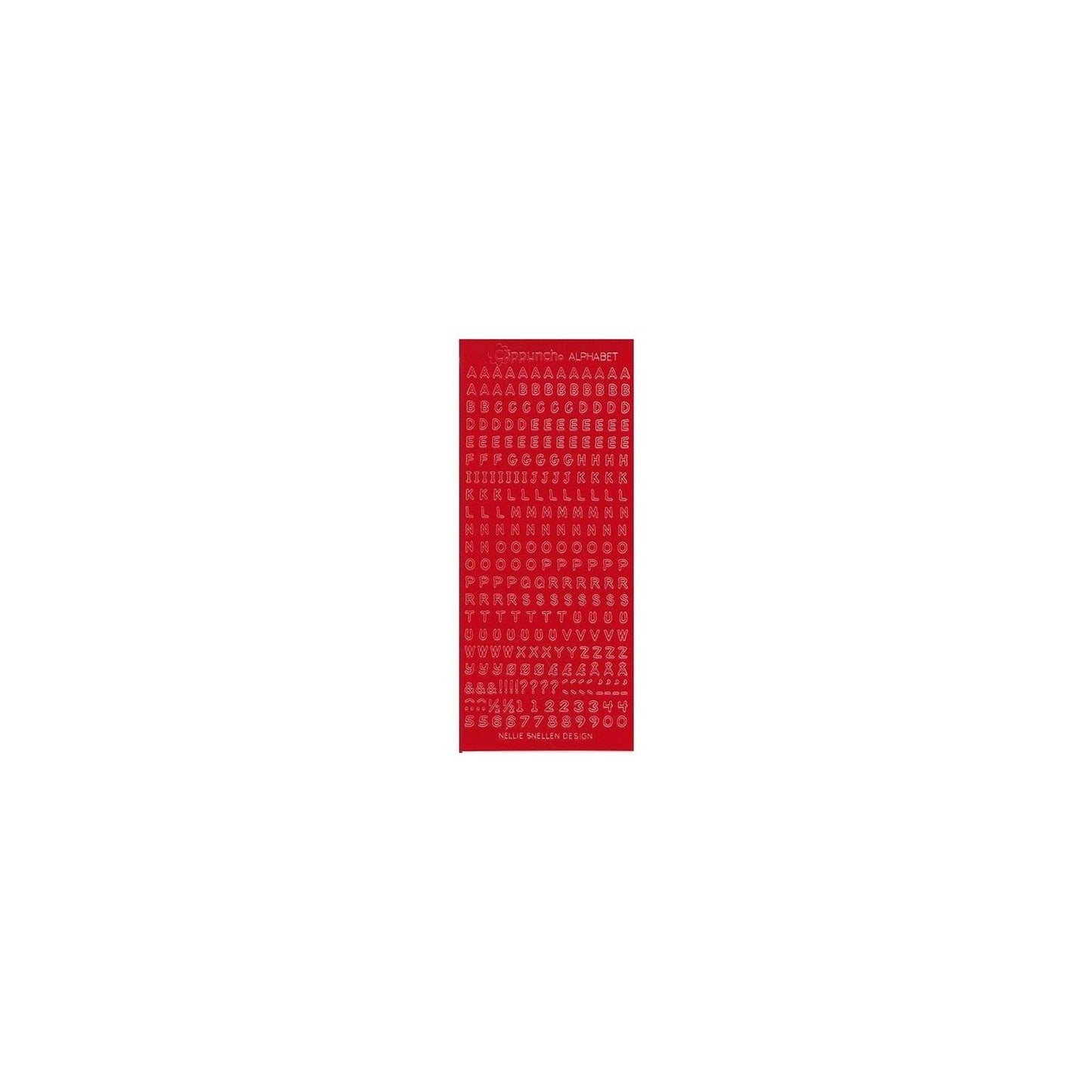 Nellie's choice • stickers alphabet dark red 10pieces