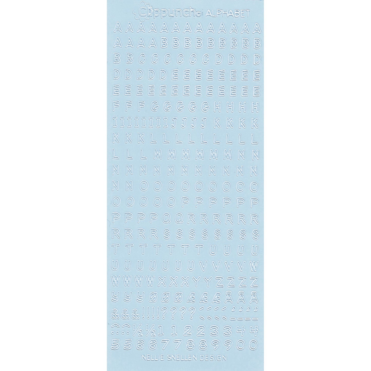Nellie's choice • stickers alphabet ice 10pieces