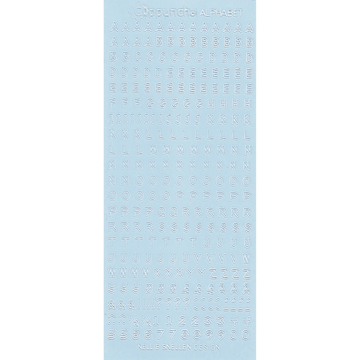 Nellie's choice • stickers alphabet ice 10pieces