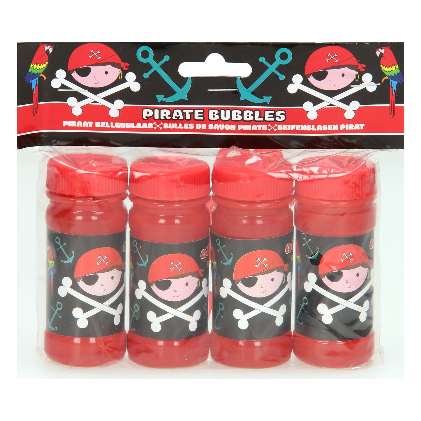 bellenblaas piraatjes, 4x50ml