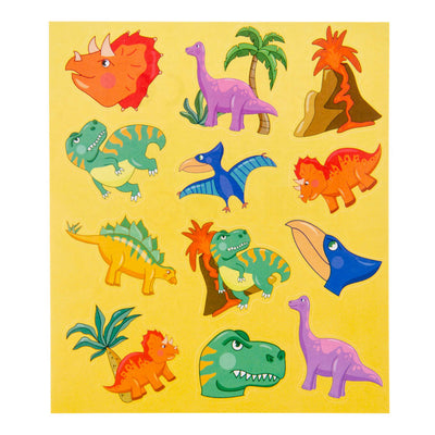 Lg-imports stickervel dinosaurus, 12st.