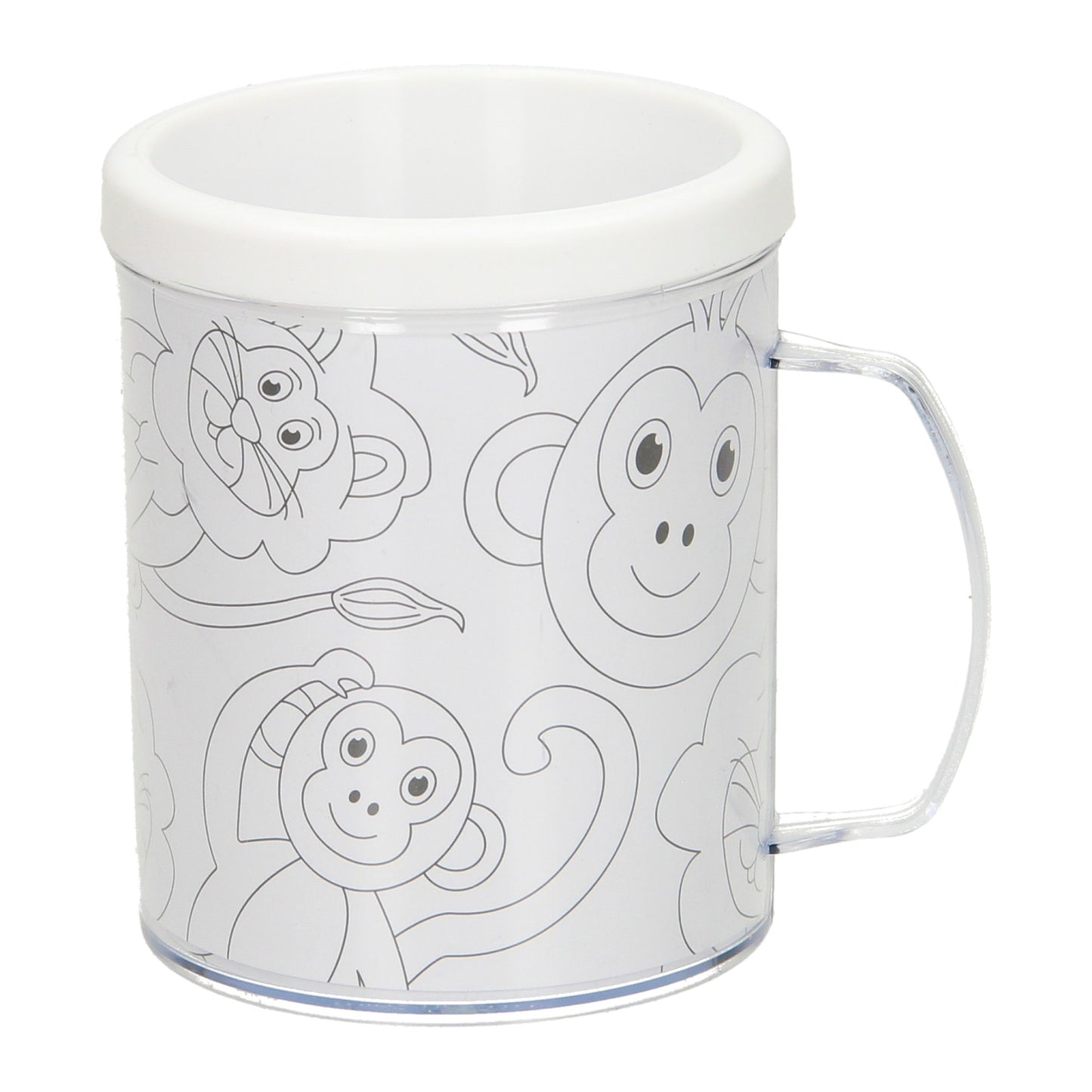 Kleur je eigen beker dieren 250 ml | 36 stuks