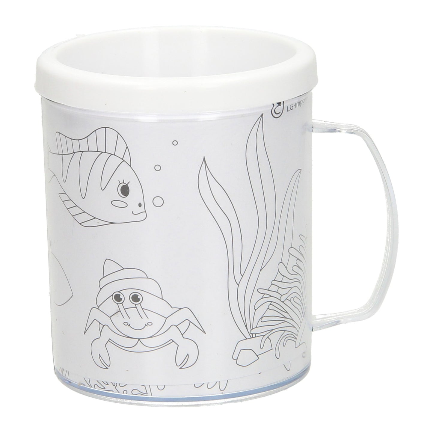 Kleur je eigen beker zeedieren 250 ml | 36 stuks
